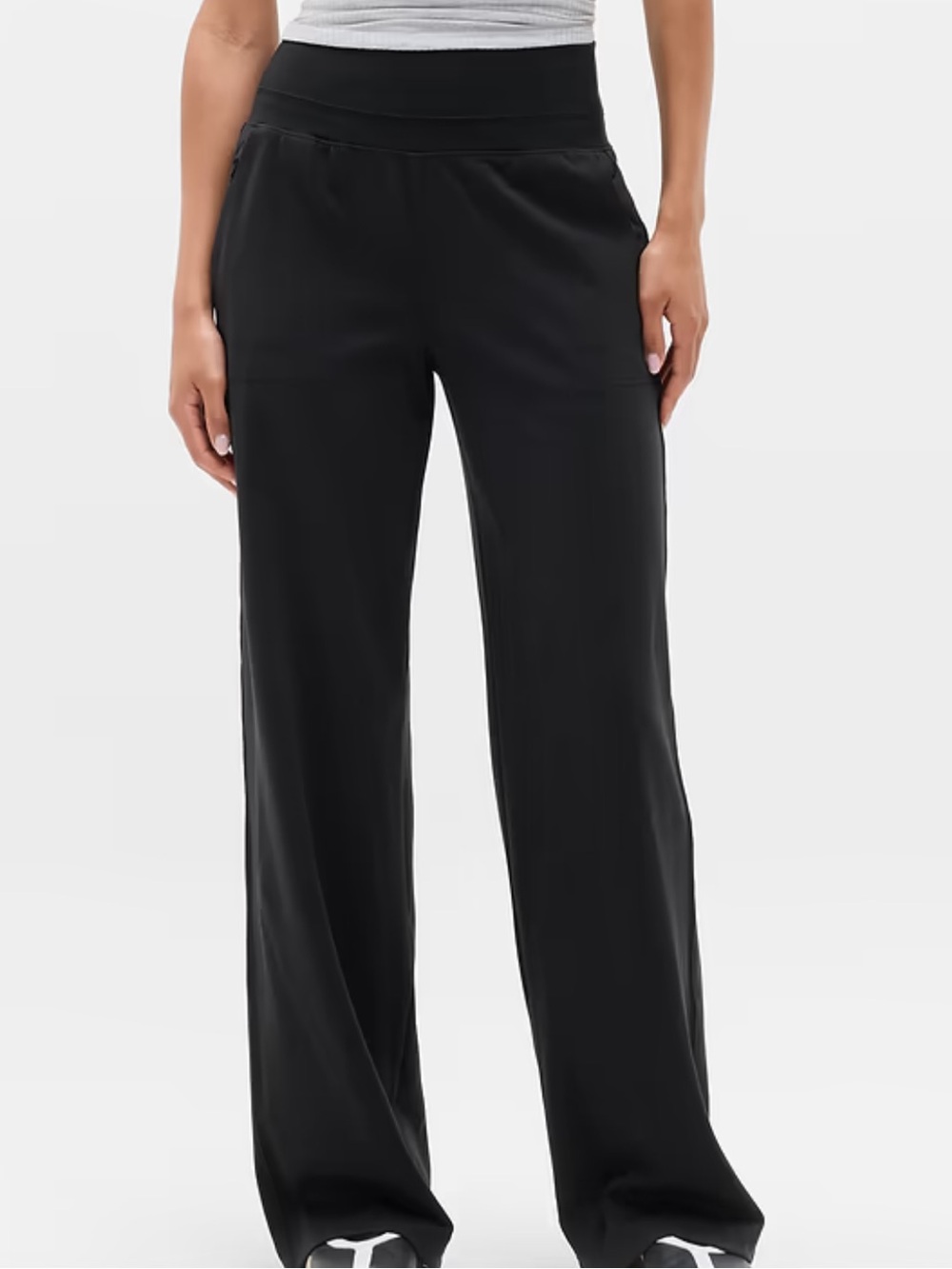 Venice High Rise Wide Leg Pant - Black